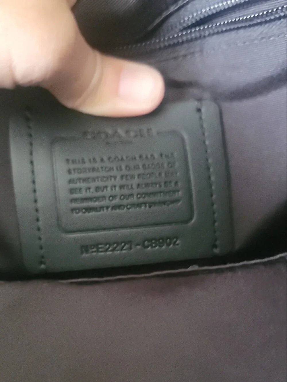 Coach used once